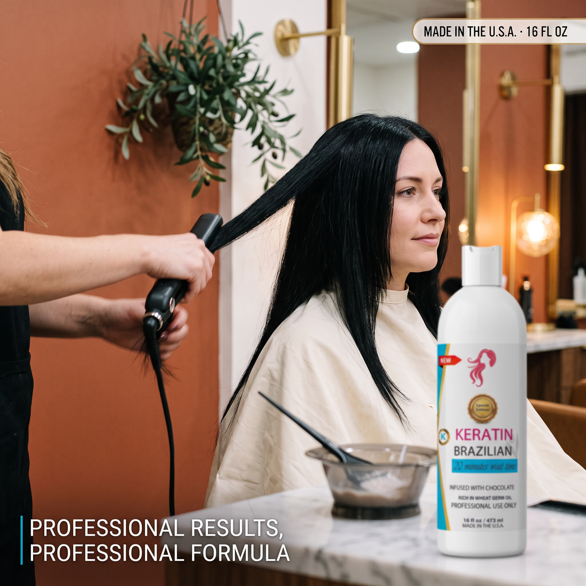 Brazilian Keratin Hair Straightening Treatment